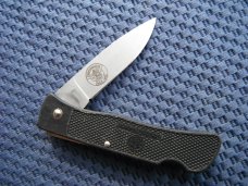 Smith & Wesson, S&W pocket knife marked "First Production Run" & "Performance"  Scrimshaw Deer scene