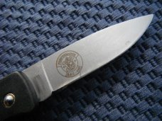 Smith & Wesson, S&W pocket knife marked "First Production Run" & "Performance"  Scrimshaw Deer scene
