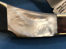 Vintage Parker Small Lockback -Nice Mother Of Pearl Handles & Beaver Tail Blade Etch -NICE ONE! Vintage Parker Small Lockback -Nice Mother Of Pearl Handles & Beaver Tail Blade Etch -NICE ONE!
