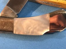 Vintage Parker Small Lockback -Nice Mother Of Pearl Handles & Beaver Tail Blade Etch -NICE ONE! Vintage Parker Small Lockback -Nice Mother Of Pearl Handles & Beaver Tail Blade Etch -NICE ONE!