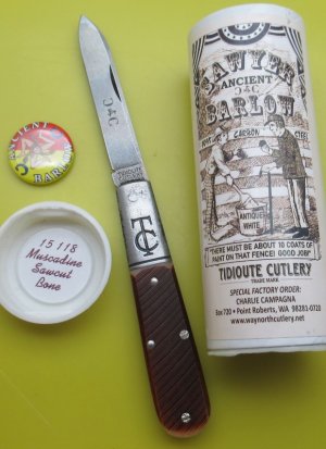 GEC Charlie Campagna SFO ANCIENT Sawyer Barlow Knife. Great Eastern Cutlery. ................. (141)