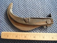 Vintage Handmade Mexican Saca Tripas knife w/ Talon Blade Handmade Horn Handle Vintage Handmade Mexican Saca Tripas knife w/ Talon Blade Handmade Horn Handle