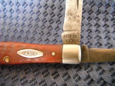 Vintage 1970's Case XX USA 9 Dot two blade poket knife. Vintage 1970's Case XX USA 9 Dot two blade poket knife.