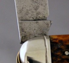 H. BOKER & CO'S IMPROVED CUTLERY,  TOOL KNIFE, Excellent Condition, Bone Handles