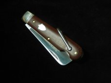 Great Eastern Natural Canvas Micarta Navy knife. Great Eastern Natural Canvas Micarta Navy knife.