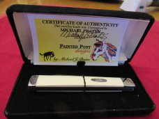 Case XX 2002 Custom Ivory Doctors Knife By Michael Prater Painted Pony Designs 