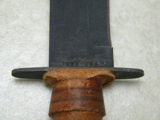 Case XX Bradford PA USMC 1998 USA Stacked Leather Fixed Blade Fighting Knife & Sheath in Box Case XX Bradford PA USMC 1998 USA Stacked Leather Fixed Blade Fighting Knife & Sheath in Box