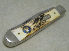Case XX USA 1998 NCAA Champs Kentucky Wildcats Tubby & The Boys Stag 5254 SS Trapper Knife in Box Case XX USA 1998 NCAA Champs Kentucky Wildcats Tubby & The Boys Stag 5254 SS Trapper Knife in Box