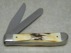 Case XX USA 1998 NCAA Champs Kentucky Wildcats Tubby & The Boys Stag 5254 SS Trapper Knife in Box Case XX USA 1998 NCAA Champs Kentucky Wildcats Tubby & The Boys Stag 5254 SS Trapper Knife in Box