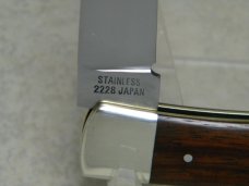 Ka-Bar KA-LOK Stainless 2228 Japan Wood Bolster Lock Locking Blade Knife c.1966-1982