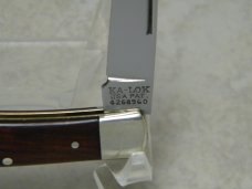 Ka-Bar KA-LOK Stainless 2226 Japan Wood Bolster Lock Locking Blade Knife c.1966-1982 Ka-Bar KA-LOK Stainless 2226 Japan Wood Bolster Lock Locking Blade Knife c.1966-1982