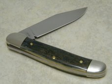 Marbles M.S.A. Co. 02 Gladstone, Mich USA Mastodon Ivory Linerlock Copperhead Knife in Box c.2002