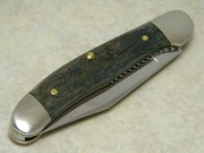 Marbles M.S.A. Co. 02 Gladstone, Mich USA Mastodon Ivory Linerlock Copperhead Knife in Box c.2002