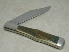Marbles M.S.A. Co. 02 Gladstone, Mich USA Mastodon Ivory Large Coke Bottle Knife in Box c.2002