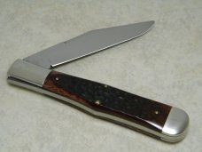 Marbles M.S.A. Co. 02 Gladstone, Mich USA Peach Seed Jig Bone Large Coke Bottle Knife in Box c.2002