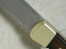 Buck USA Model 110 Wood Folding Hunter Lockback Knife & Pouch c.2005 Buck USA Model 110 Wood Folding Hunter Lockback Knife & Pouch c.2005
