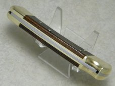 Buck USA Model 110 Wood Folding Hunter Lockback Knife & Pouch c.2005 Buck USA Model 110 Wood Folding Hunter Lockback Knife & Pouch c.2005