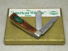 Camillus USA Delrin American Wildlife Series #10 Jumbo Trapper Knife - Running Deer c.1976 Camillus USA Delrin American Wildlife Series #10 Jumbo Trapper Knife - Running Deer c.1976