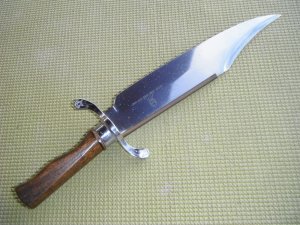  Jim Bowie Commemorative Bowie Knife. Made by Carvel Hall, USA. Nice Classic & Historic Bowie Knife!