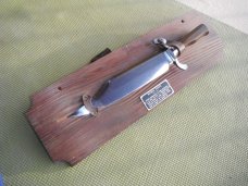  Jim Bowie Commemorative Bowie Knife. Made by Carvel Hall, USA. Nice Classic & Historic Bowie Knife!