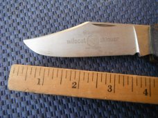 Vintage  Imperial USA, Wildcat Skinner,  Lockback Pocket Knife, Wood scalesMade in the USA!!!