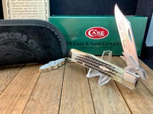 Case Collectors Club 2002 Regular Member Cheetah in Burnt Moss Bone
