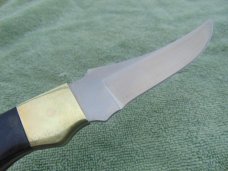 Bear and Sons Cutlery, USA Ram Horn handle fixed blade skinning, hunting knife. Made in the USA!!! Bear and Sons Cutlery, USA Ram Horn handle fixed blade skinning, hunting knife. Made in the USA!!!
