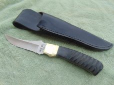 Bear and Sons Cutlery, USA Ram Horn handle fixed blade skinning, hunting knife. Made in the USA!!! Bear and Sons Cutlery, USA Ram Horn handle fixed blade skinning, hunting knife. Made in the USA!!!