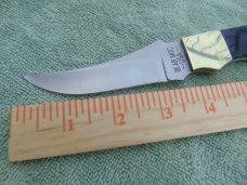 Bear and Sons Cutlery, USA Ram Horn handle fixed blade skinning, hunting knife. Made in the USA!!! Bear and Sons Cutlery, USA Ram Horn handle fixed blade skinning, hunting knife. Made in the USA!!!
