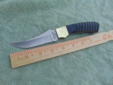 Bear and Sons Cutlery, USA Ram Horn handle fixed blade skinning, hunting knife. Made in the USA!!! Bear and Sons Cutlery, USA Ram Horn handle fixed blade skinning, hunting knife. Made in the USA!!!