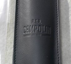 NOS 2013 ITALIAN 12" A.G.A. SICILIANO AFRICAN EBONY WOOD 4 MILLIMETER BAYONET BLADE- W/LEATHER POUCH