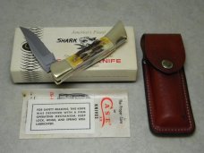 Case XX SS USA 9 Dot (1981) Stag 5197 LSSP Shark Tooth Lockback Knife in Box Case XX SS USA 9 Dot (1981) Stag 5197 LSSP Shark Tooth Lockback Knife in Box
