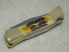 Case XX SS USA 9 Dot (1981) Stag 5197 LSSP Shark Tooth Lockback Knife in Box Case XX SS USA 9 Dot (1981) Stag 5197 LSSP Shark Tooth Lockback Knife in Box