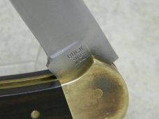 Buck 112 USA Ranger Wood Folding Lockback Knife & Pouch in Box - 3 Dot Marking c.1980-1981 Buck 112 USA Ranger Wood Folding Lockback Knife & Pouch in Box - 3 Dot Marking c.1980-1981