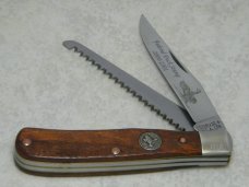 Schrade + USA LTD 2000/2001 Federal Duck Stamp Commemorative Linerlock Saw Trapper Knife in Box Schrade + USA LTD 2000/2001 Federal Duck Stamp Commemorative Linerlock Saw Trapper Knife in Box