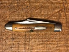 vintage PRIMBLE BELKNAP 7385 stag 3 blade stockman red stag back handle made by CASE would be 5347HP vintage PRIMBLE BELKNAP 7385 stag 3 blade stockman red stag back handle made by CASE would be 5347HP