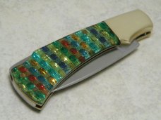 Parker Cut. Co. Japan Christmas Tree Mustang Lockback Knife in Box Parker Cut. Co. Japan Christmas Tree Mustang Lockback Knife in Box