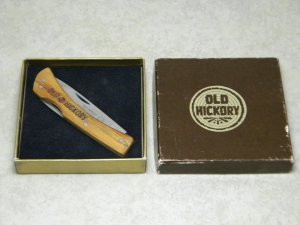 Ontario Knife Co. Old Hickory Andrew Jackson 1767-1845b Lockback Sodbuster Knife in Box