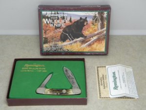 Remington USA Stag Canoe 2000 Wildlife Knife in Box