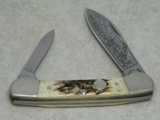 Remington USA Stag Canoe 2002 Wildlife Knife in Box
