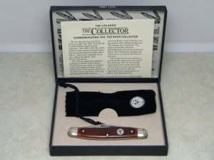 Boker Solingen Germany 1981 LTD. Red Bone "The Collector" Stockman Knife in Box