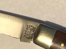 A Wright &Sons Real lamb Foot blade knife horn A Wright &Sons Real lamb Foot blade knife horn