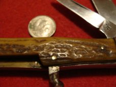Robert Klaas Antique Kissing Crane Solingen Corkscrew Stag Handle Pocket Knife Robert Klaas Antique Kissing Crane Solingen Corkscrew Stag Handle Pocket Knife