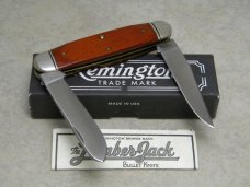 Remington Bullet USA 1997 Wood R4468 Lumberjack Knife in Box Remington Bullet USA 1997 Wood R4468 Lumberjack Knife in Box
