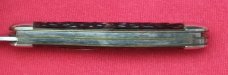 Aerial Cutlery Co. Marinette WIS. Rough Black Equal End Knife c.1912-1950