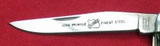 Aerial Cutlery Co. Marinette WIS. Rough Black Equal End Knife c.1912-1950