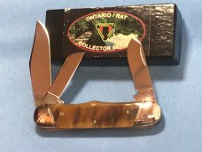 Ontario Rat Collectors Series Rail Splitter Stockman w/ Beautiful Rams Horn Handles by Canal Street Ontario Rat Collectors Series Rail Splitter Stockman w/ Beautiful Rams Horn Handles by Canal Street