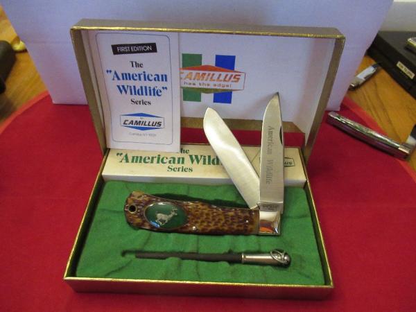 Camillus 1976 Jumbo Trapper 1st Edition The American Wildlife Series 