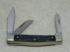 Cold Steel Made in USA by Camillus Carbon V Jigged Black Classic Junior Stockman Knife in Box