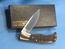 J A Henckels (HK-135-GP) Folding Hunter Pocket Knife with Nice Green Bone Handles -NOS +Orig Box J A Henckels (HK-135-GP) Folding Hunter Pocket Knife with Nice Green Bone Handles -NOS +Orig Box